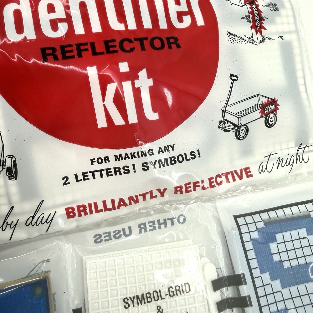 Stimsonite 15 Home Identifier Reflector Kits No 3305 NOS Address Sign Vintage - Picture 5 of 13
